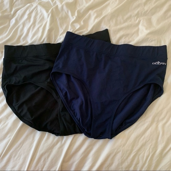 dolphin Other - Dolphin Swim Bottoms Bundle Navy Blue And Black Mid Rise Medium Coverage XL(365)